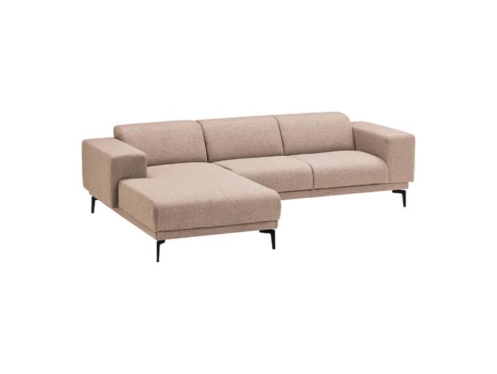 Ecksofa Huber, One, beige, Textil