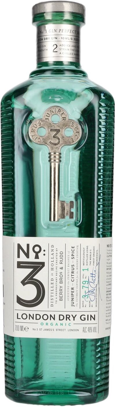 No. 3 London Dry Gin Organic 46% Vol. 0,7l