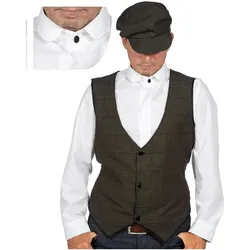 Wilbers Herren Hemd Roaring 20's, Rundkragen (54)