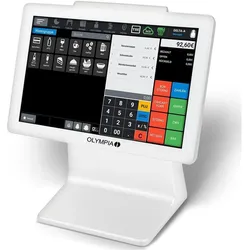 Olympia, Kassensystem, Registrierkasse TS10 inkl. eingebautem Scanner (ohne TSE-Lizenz) weiss