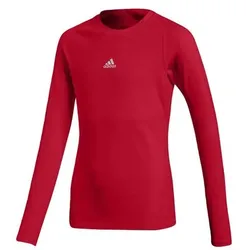 adidas Alpha Skin Kinder Funktionsshirt langarm rot