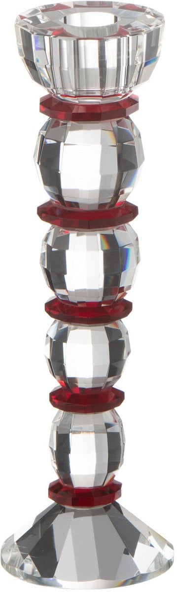 J-Line kandelaar Annie kristal rood/transparant large