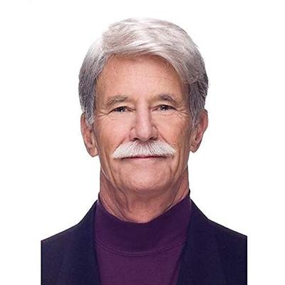 weiße Perücken für Männer, kurze grauweiße Herrenperücken, Toupets für Männer, Perücke für Männer, geschichtete Perücke mit natürlichem Seitenscheitel, Kunsthaarersatz, Vollperücken,