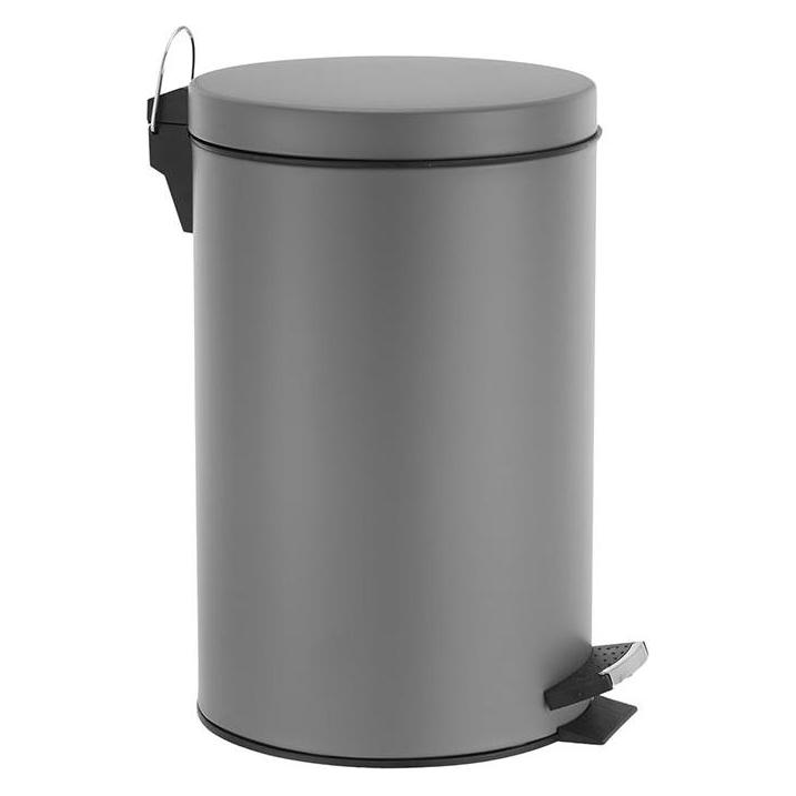 Perel Pedal bin - 14 l - Metal gris (14 l) (BIN-360001)