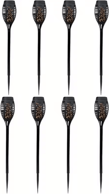 Uplift Curations 12LED Solar Flame Torch Lights Waterproof Flickering Garden & Pathway Outdoor Solar Lamps n2012 8