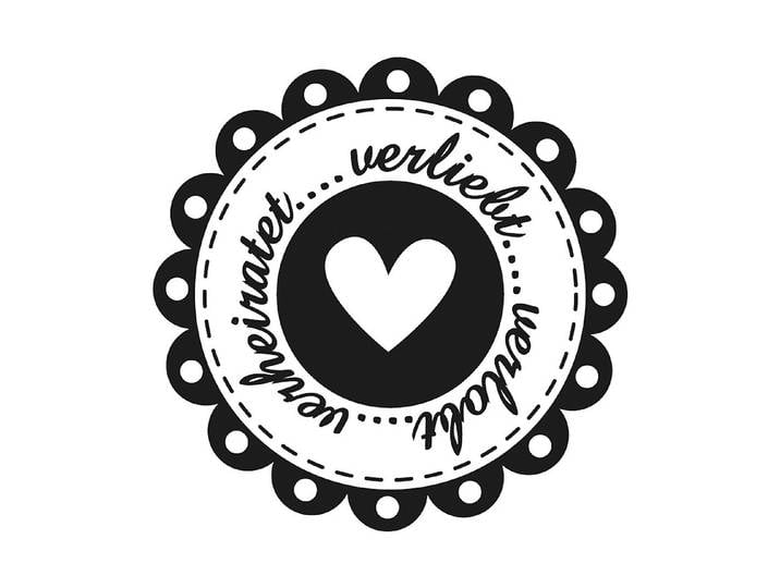 Rayher Holzstempel Verliebt Verlobt 3 cm