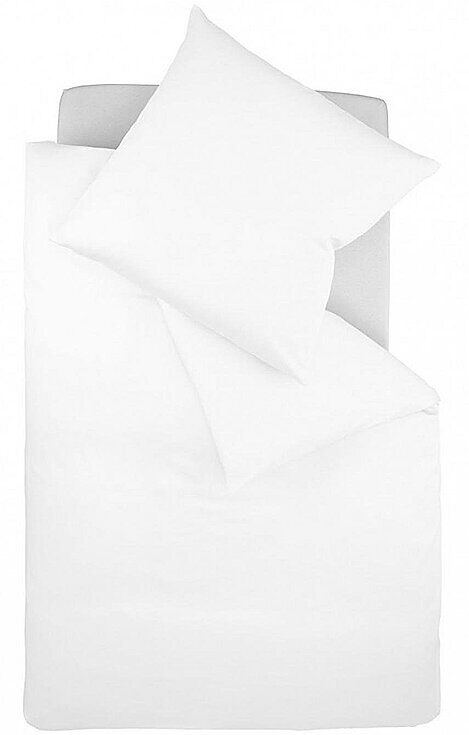 FLEURESSE Satin-Bettwäsche Royal 70x90cm/140x220cm  weiss EG