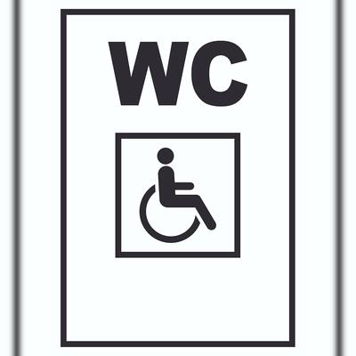 HB-Druck WC Behinderten Schild A3 (297x420mm)