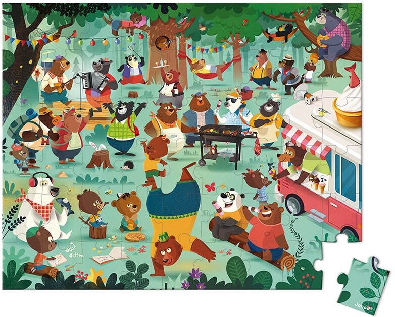 Puzzle La Cousinade des Ours 54 pcs - Janod