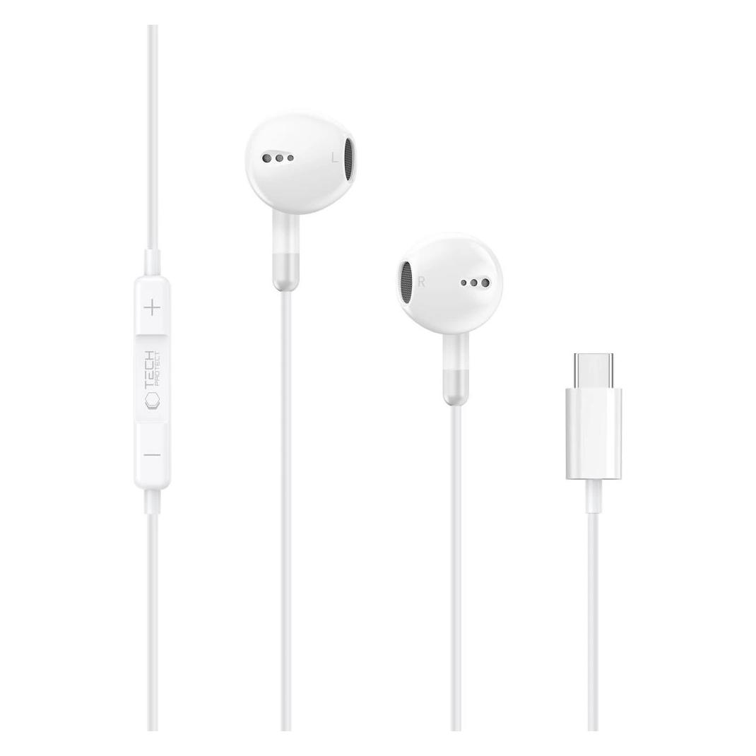 Tech-Protect Słuchawki ULTRABOOST TYPE-C EARPHONE CORE G4 WHITE (Kabelgebunden) (72788155)