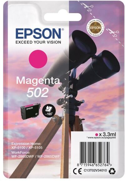 Epson T502 Blækpatron, Magenta