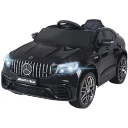 Kinder-Elektroauto Mercedes AMG GLC 63S Coupé, 4x4-Antrieb, Fernbedienung, 140 Watt, LED, EVA-Reifen (Schwarz)