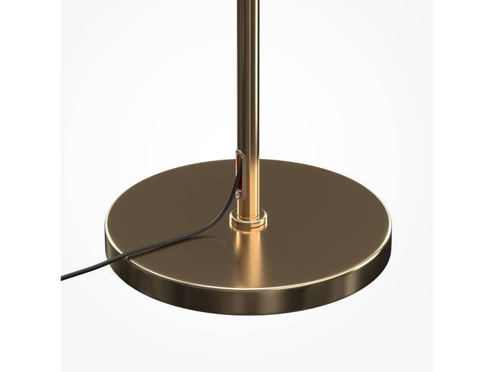 Vloerlamp Dallas, dimbaar, messing / goud, Woon-/ Eetkamer, Glas, Modern, vloerlamp
