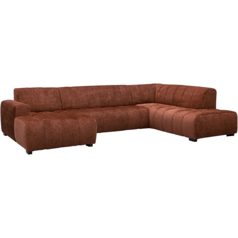 Budget Home Store Bank Twenty moderne hoekbank met longchair links, 2,5-zits en hoekziteiland rechts