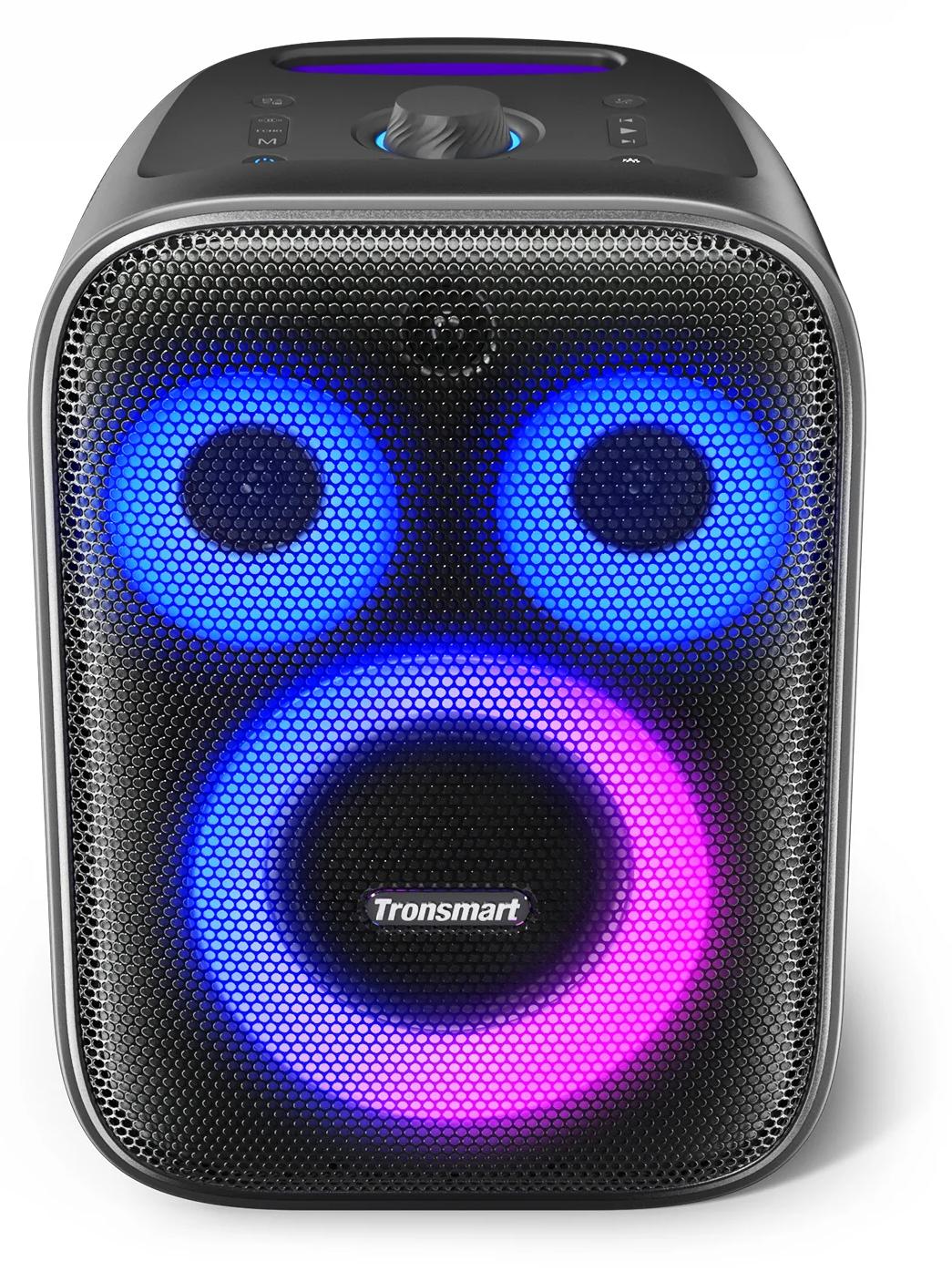 Tragbarer Party-Lautsprecher - Halo 200 - Bluetooth 5.3 - 120 W - 3-Wege-Soundsystem - Akkubetrieb - Mikrofon- und Gitarreneingang - Schwarz