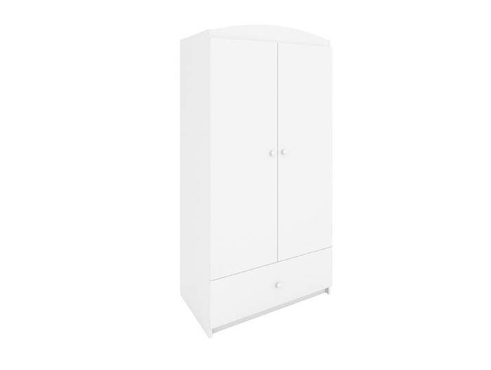 Raumhirsch Furniture Kinderkleiderschrank ohne Motiv - Kleiderschrank für Kinder (Kinderzimmerschrank in schlichtem Design, Mit Ablagefächern & Kleiderstange) modernes, minimalistisches Design, verschiedene Farben & Designs