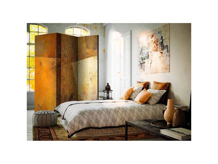 Paravent Modern Artistry Polaire Jaune 135 x 172 x 3cm 3 éléments