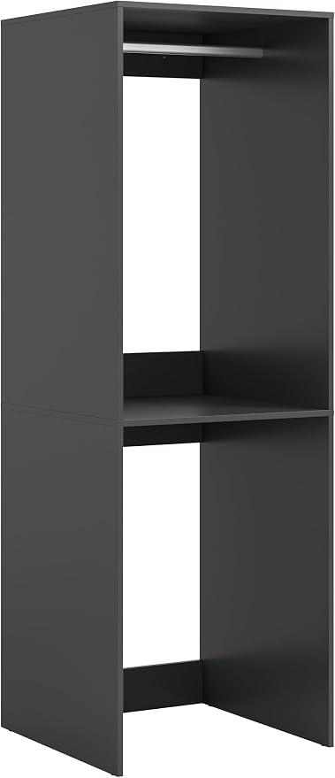 - Waschmaschinenschrank Free 66x195x60 cm in anthrazit Nachbildung - Schranklösung über Waschmaschine & Trockner - Funktionaler Stauraum für Bad oder Waschküche - modernes, schlankes Design