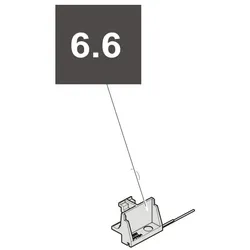 6.6 Sommer Reedsensor "Tor ZU", Kabel blau,  twist XL, twist 200 EL