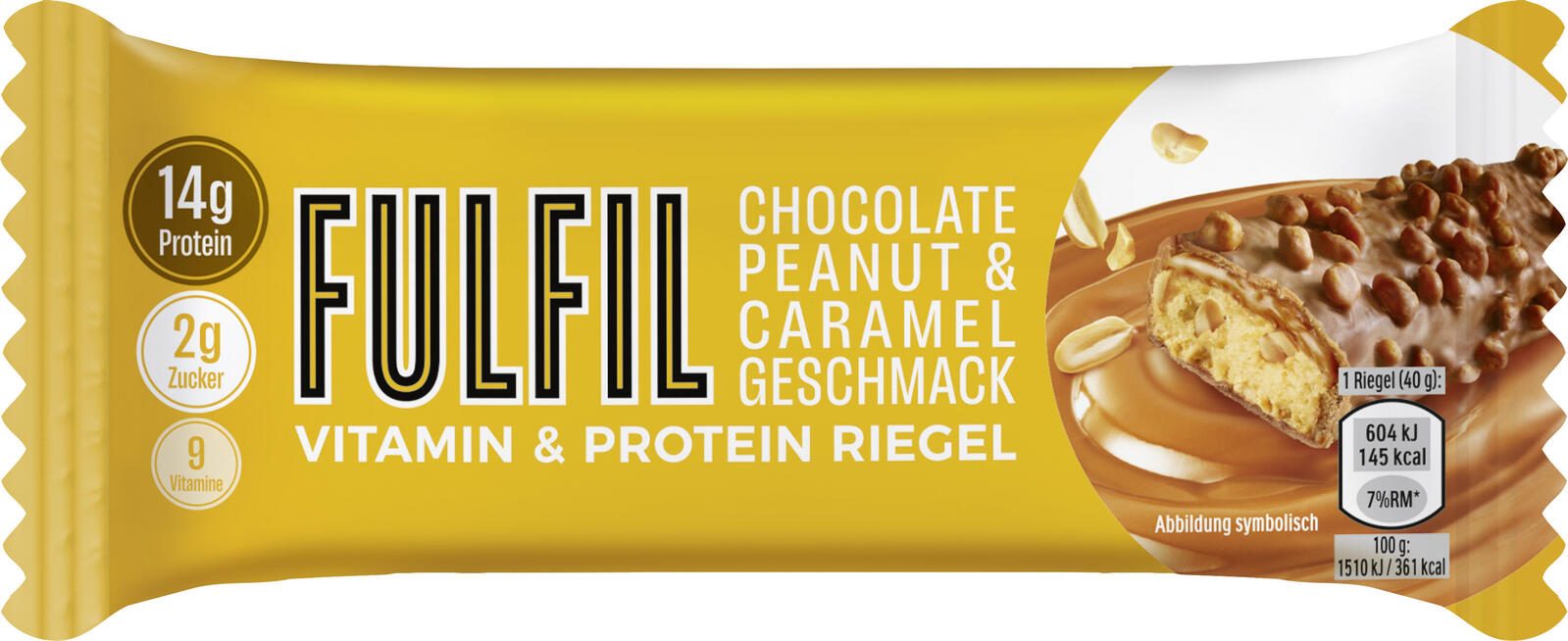FULFIL Proteinriegel Chocolate Peanut & Caramel 40,0 g 6997