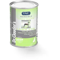 Dr. Clauder's Sensible 400g Dosen Hundenassfutter Sparpaket Lamm Pur 12x400g