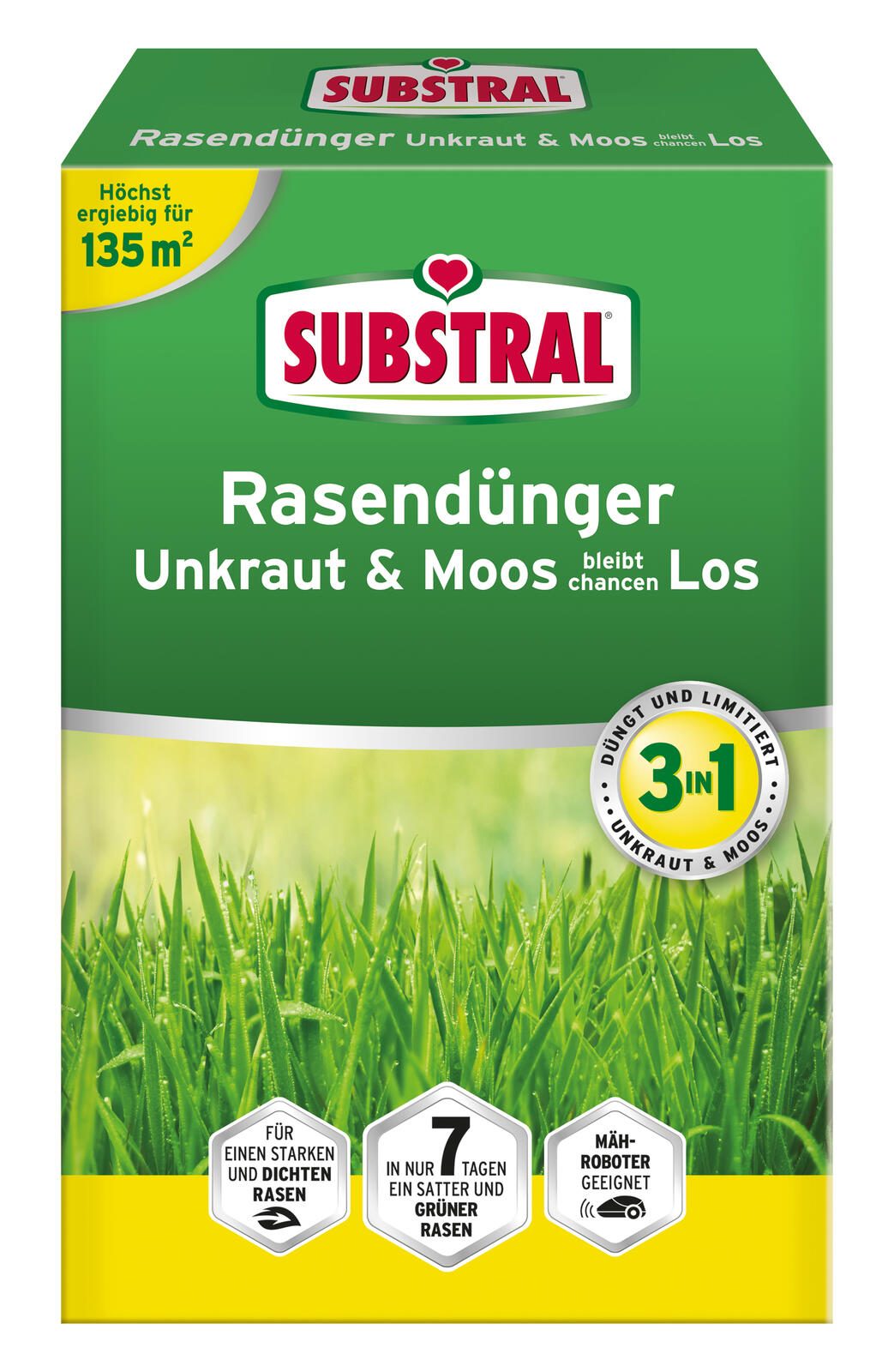 SUBSTRAL® Unkraut & Moos bleibt chancen LOS Rasendünger 4,0 kg 83100
