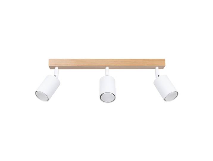 Plafonnier Acier Bois/Blanc GU10 3 Verdo Line