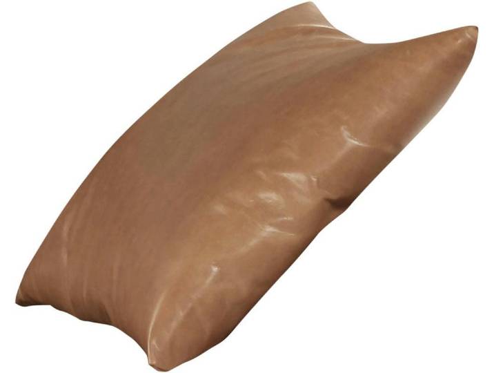 Dekokissen CALIA ITALIA Romeo , braun (cognac, unifarben), B:40cm L:60cm, Leder, Dekokissen_Sitzkissen_Kissenhüllen, Dekokissen, in gewachstes Anilin-Leder