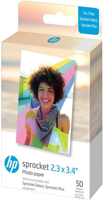 HP Sprocket Select / Spocket Plus Fotopapir 5,8 x 8,7 cm - 50 stk.