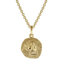 trendor 75905-02 Sternzeichen für Kinder Wassermann Gold 333 Anhänger + Kette