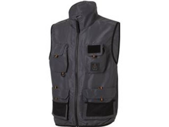 CRIVIT Gilet de pêcheur Premium homme (gris, M)