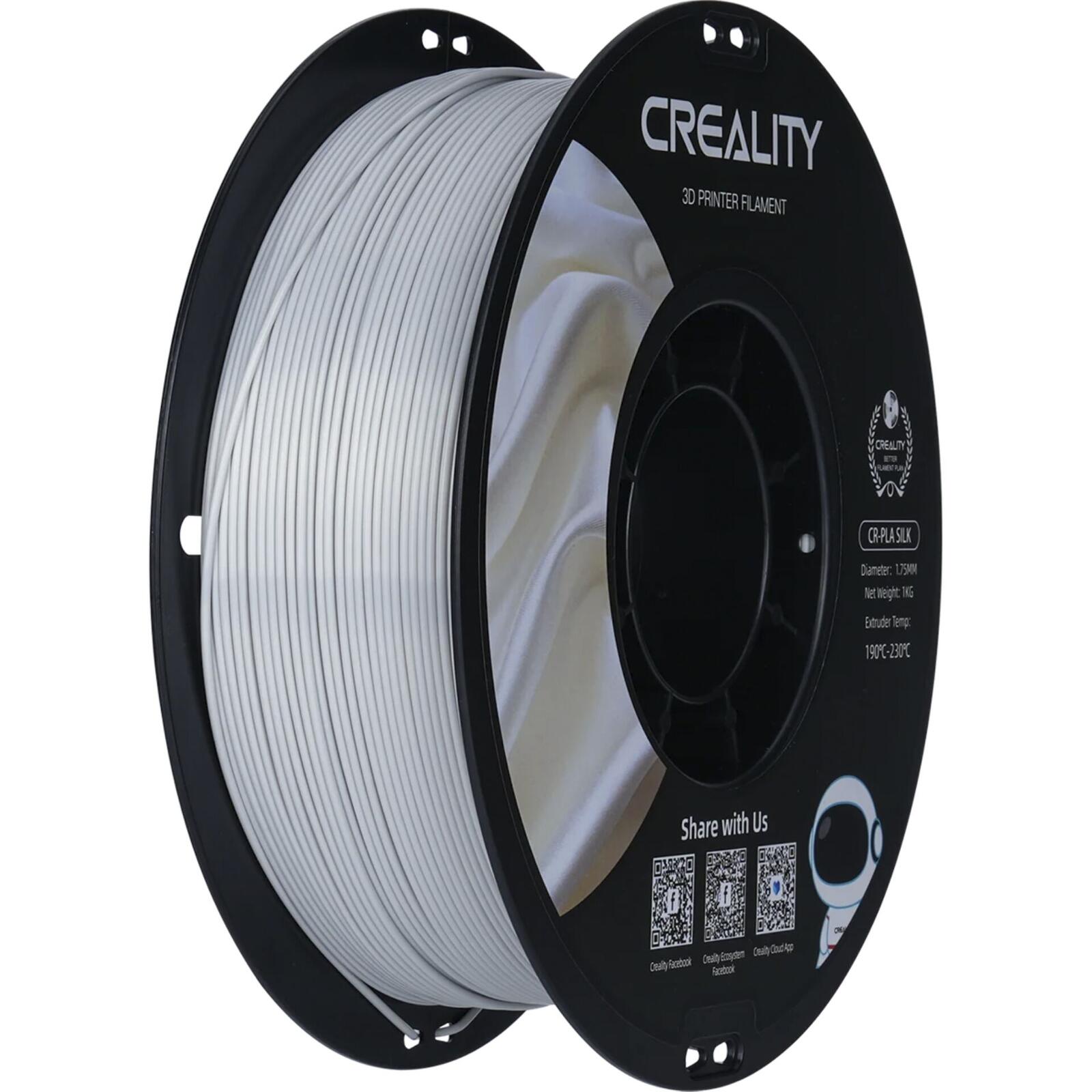 Creality Filament CR-PLA Silk Silber, 1kg 3301120007