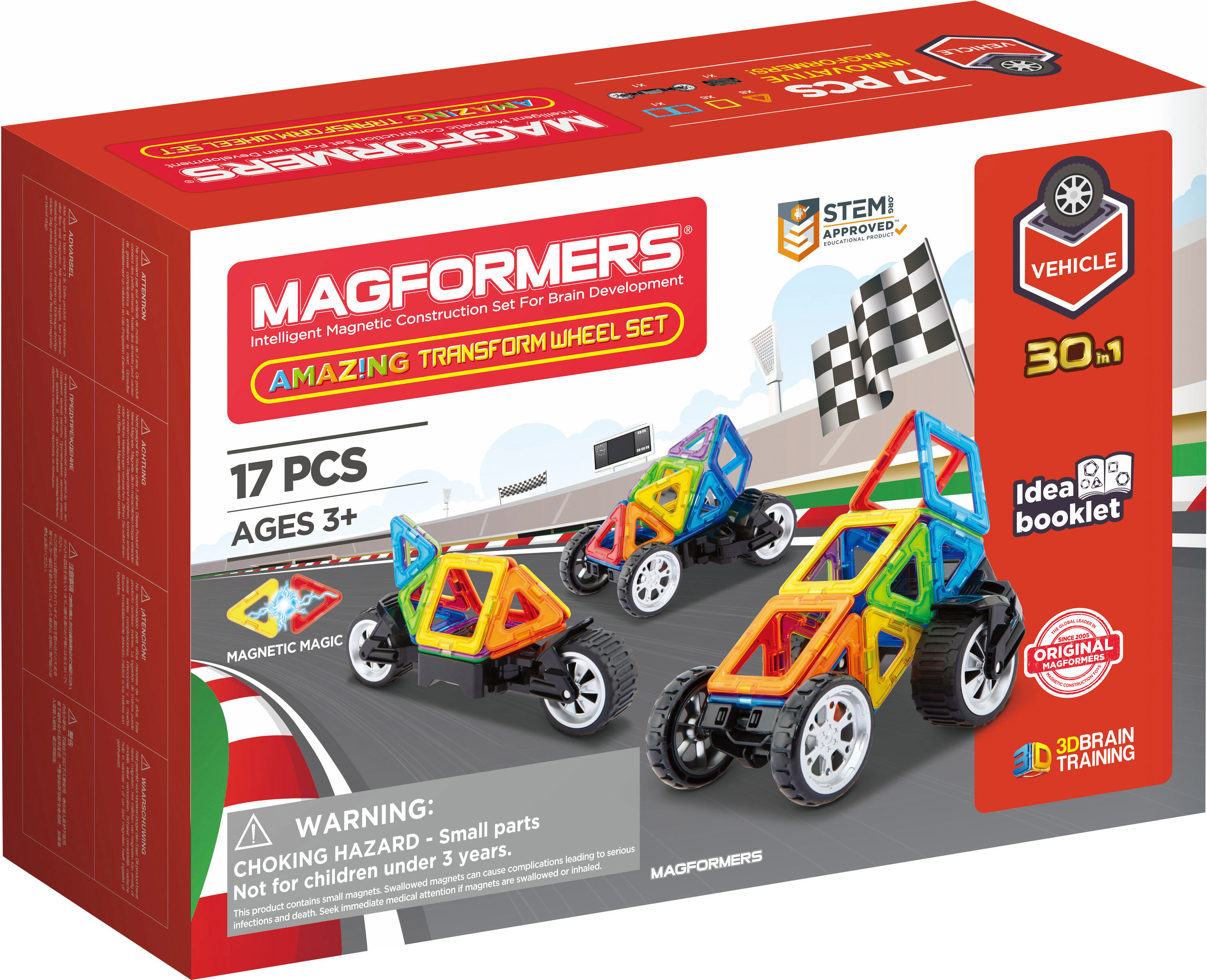 Magnetspielbausteine MAGFORMERS "Magformers Vehicle Transform Wheel", bunt, Spielbausteine, Kinder, Kunststoff, Magnetspielbausteine