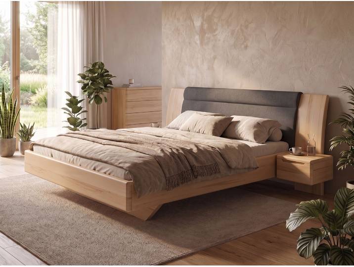 Buchenbett „Nadja“ 100 x 200 cm Massivholz Buche