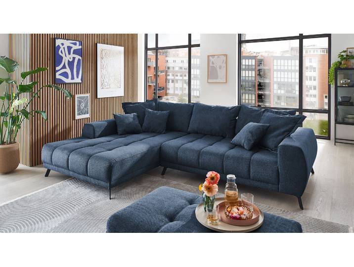 Stoff Ecksofa Couch Abby in L-Form