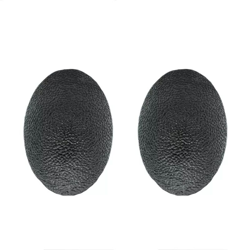 INF 2er-Pack Handtrainer, Griffball für Fingertrainer & Handtherapie Schwarz