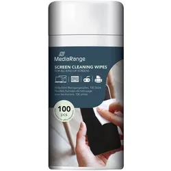 MediaRange Bildschirm-Reinigungstücher 100 Stück weiß