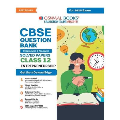 Oswaal CBSE Question Bank Class 12 Entrepreneurship, Chapterwise and Topicwise Solved Papers For Board Exams 2025, Taschenbuch von Oswaal Editorial