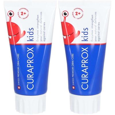 Curaprox kids Kinderzahnp Erdbeere 950ppm F 60 ml Doublepack 2x60 Zahnpasta