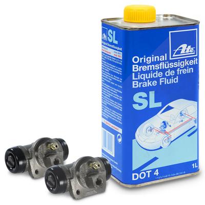 Bestprice 2x Radbremszylinder + ATE Bremsflüssigkeit hinten [Hersteller-Nr. 34007480] für Ford