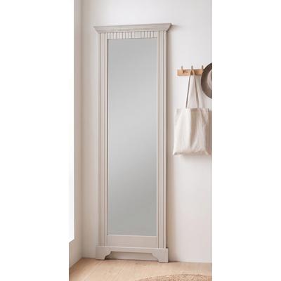 Spiegel OTTO HOME "Rustic, Garderobenspiegel, Landhausstil", beige (kaschmir), B:64cm H:190cm T:7cm, FSC-zertifiziertes Massivholz, Spiegelglas, Spiegel, Rahmen in Kiefer massiv, Höhe 190 cm, mit Zierfräsungen