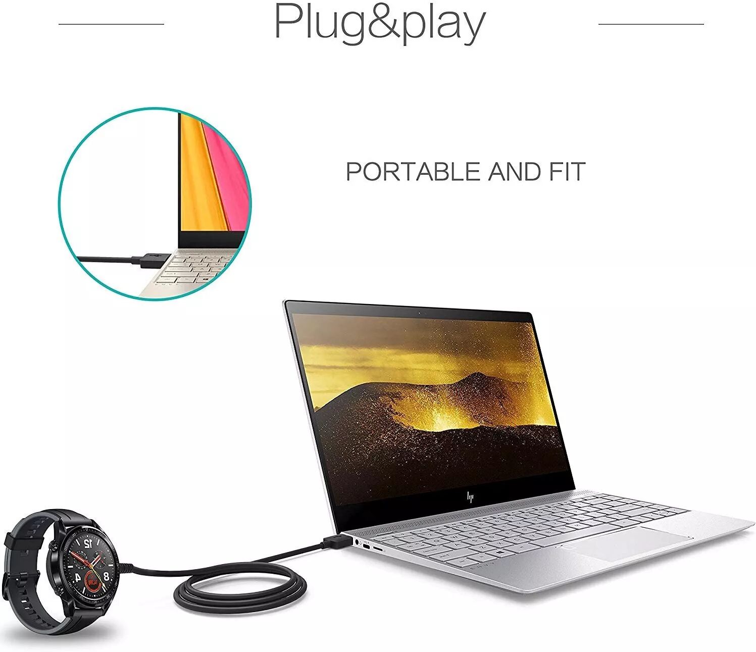 INF Chargeur pour Huawei Watch GT / Honor Magic Watch