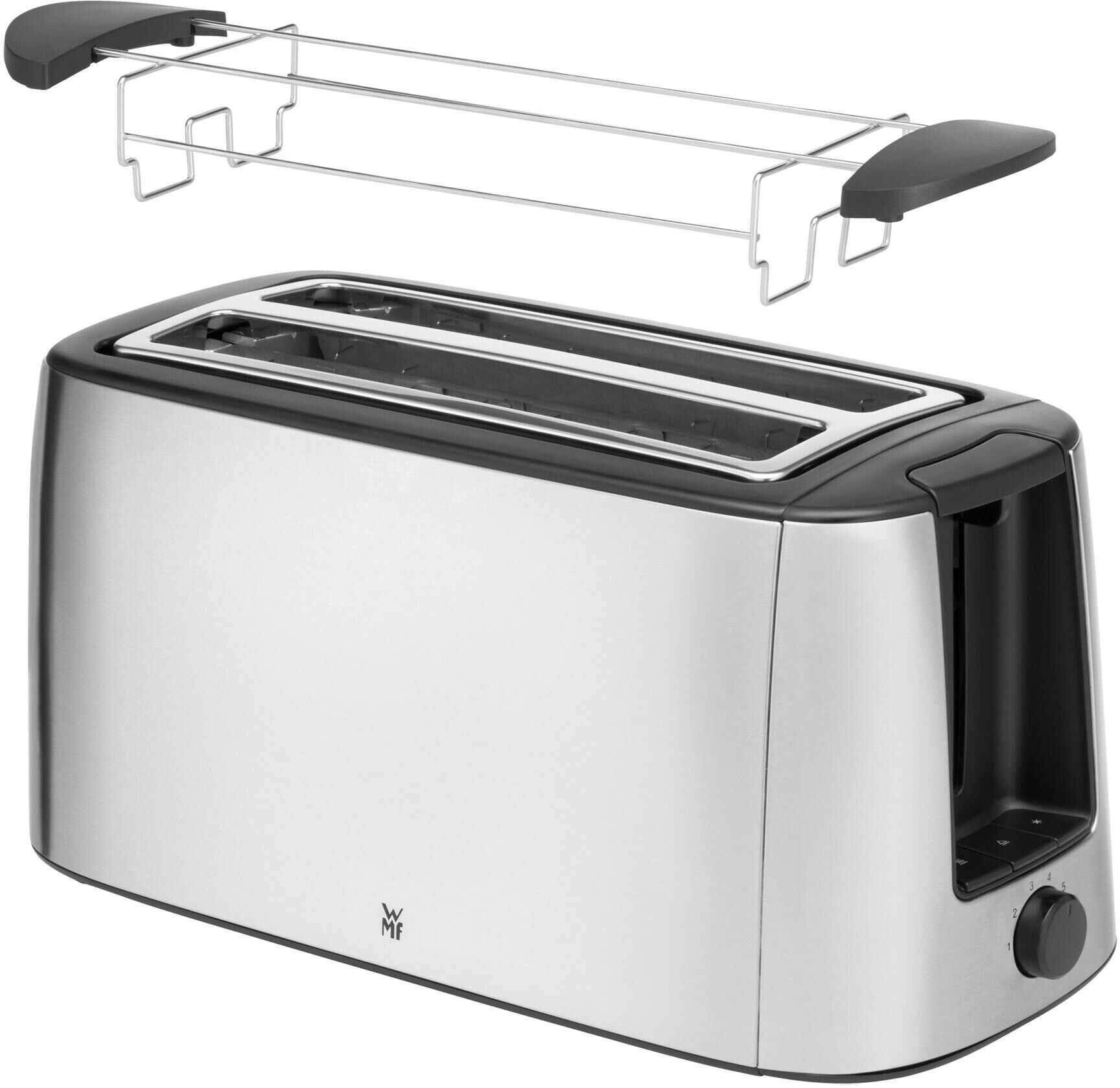 WMF Toaster "Bueno Pro", silber (silberfarben), B:43,5cm H:27cm T:22cm, Toaster, Toaster silberfarben Einheitsgröße