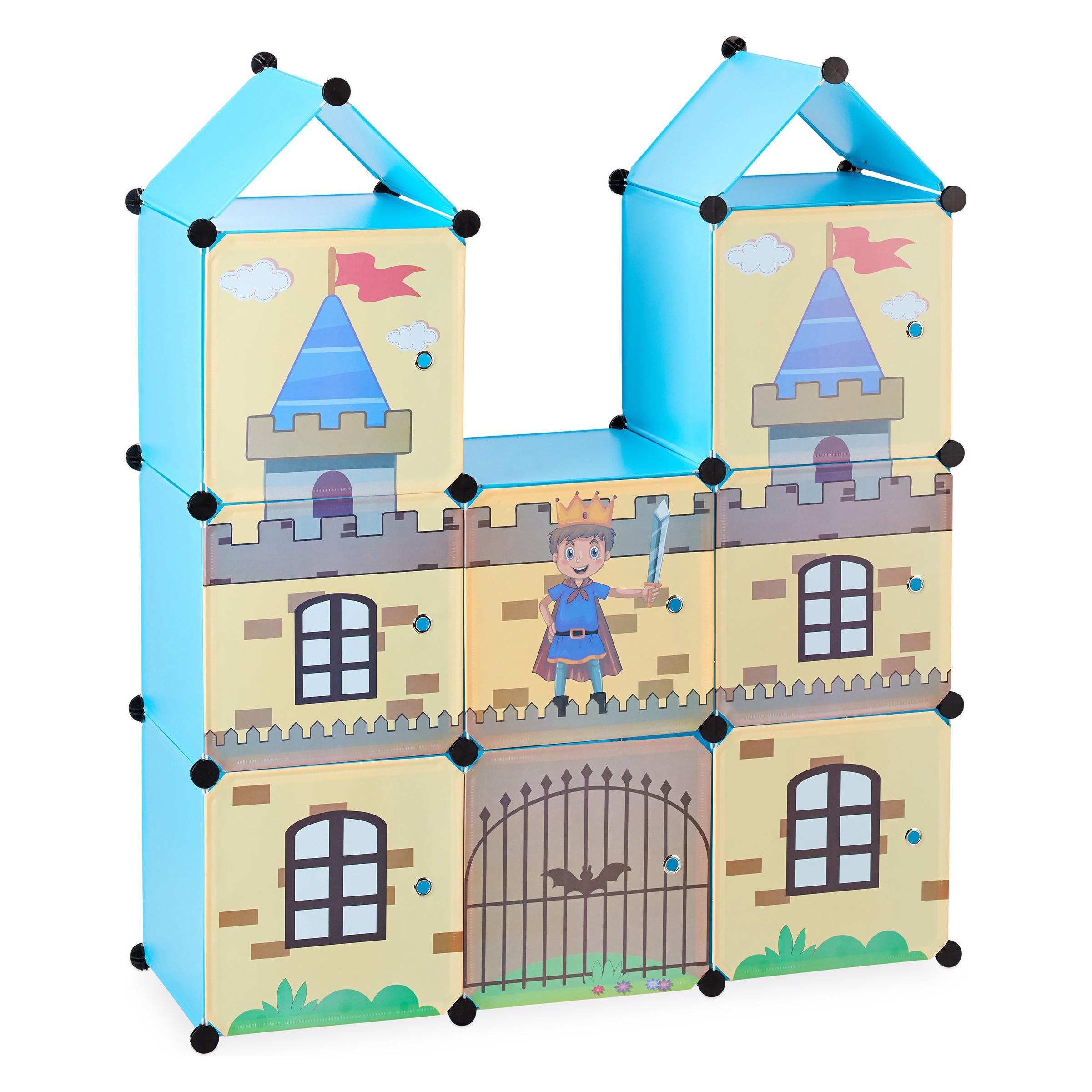 Relaxdays Steckregal Ritterburg (110 x 37 x 128 cm) (4052025288037)