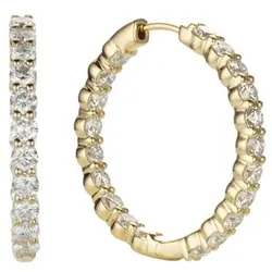 THOMAS & SOHN Lab Grown Brillanten 3,00ct Creolen Silber Palladio