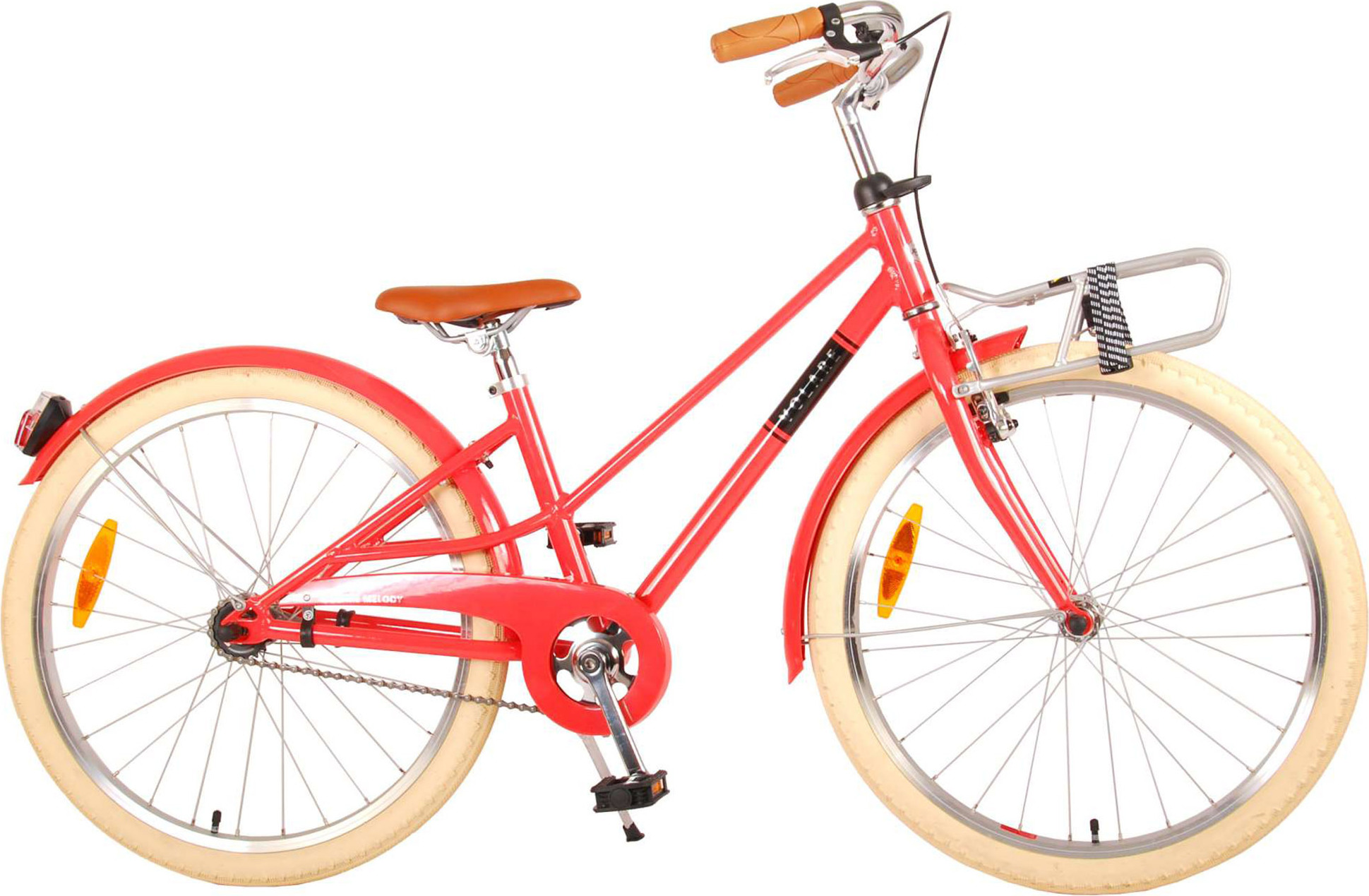 Volare Melody Kinderfahrrad 24 Zoll Jugendfahrrad Mädchen Jungen ab 8 Jahre Fahrrad 130-145 cm Rücktrittbremse
