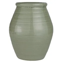 IB Laursen Topf mit krakelierter Oberfläche, H32/Ø25 cm, ocker