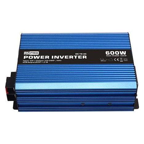 RS PRO Spannungswandler, 12V / 230V 600W Reine Sinuswelle (1793327)