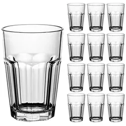 OTTO Office Longdrinkgläser Premium Retro 370 ml 12 Stück, 12.1 cm