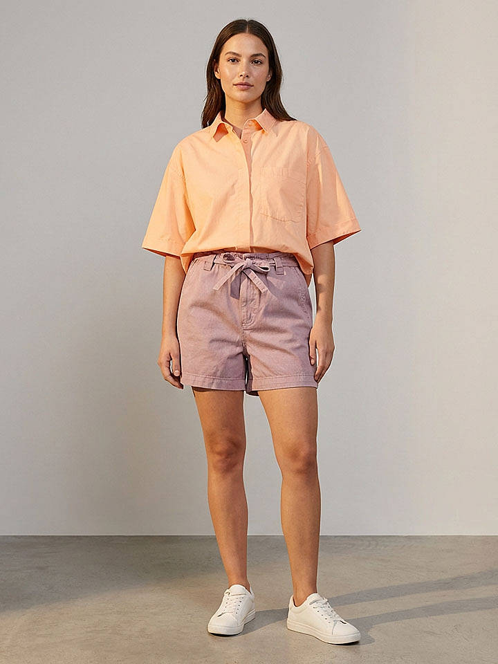 Sublevel Bluse in Orange - XL